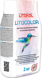 Цветная затирочная смесь Litokol LITOCOLOR 2 кг L.13 Графит