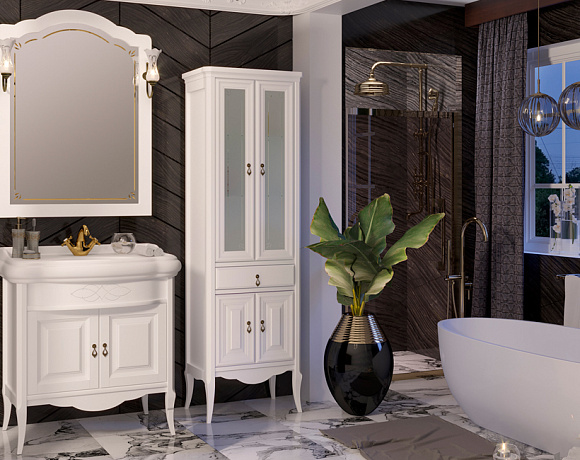 Мебель для ванной Opadiris Лоренцо. Фото в интерьере