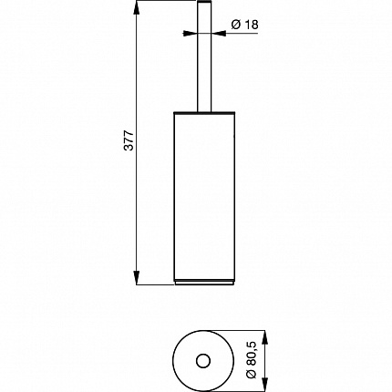 Ершик для туалета Ideal Standard CONNECT N1396AA