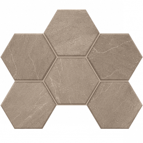 Estima Gabbro Mosaic/GB02_NR/25x28,5/Hexagon