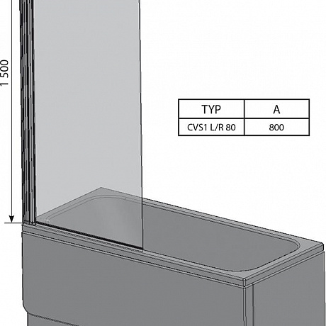 Ravak Chrome 7QL40100Z1