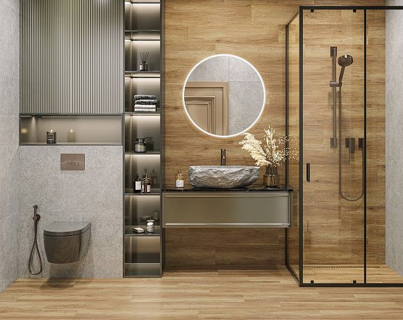 Керамогранит Alma Ceramica Bali. Фото в интерьере