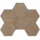 Мозаика Estima Classic Wood CW03 Hexagon 25x28,5