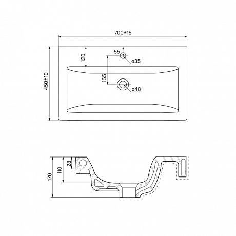 IDDIS Wash Basin 0157000i28