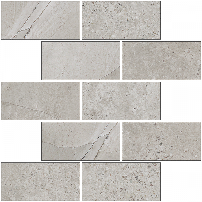 Мозаика Kerranova Marble Trend Limestone 30.7х30.7 m13