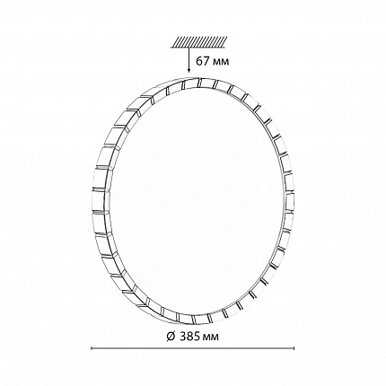 Настенно-потолочный светильник СОНЕКС ATABI GOLD 7648/DL PALE 48Вт Ø385