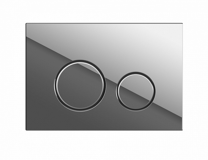 Кнопка Cersanit  TWINS для LINK PRO/VECTOR/LINK/HI-TEC пластик хром глянцевый