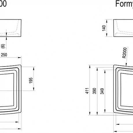 Ravak Formy XJM01260000