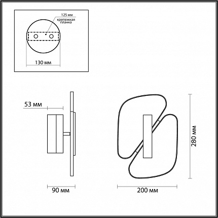 Настенный светильник ODEON LIGHT CHIARA 6638/10WL L-VISION