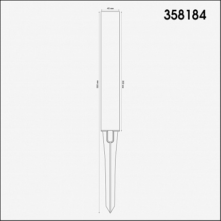 Плафон для светильника (арт. 358180, 358181) NOVOTECH NOKTA 358184 STREET