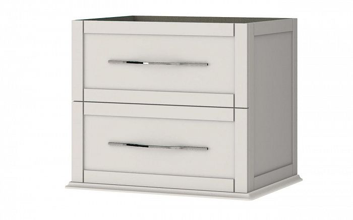 TIFFANY База подвесная под раковину с двумя выдвижными ящиками, 54945 Bianco opaco, 60x46x55