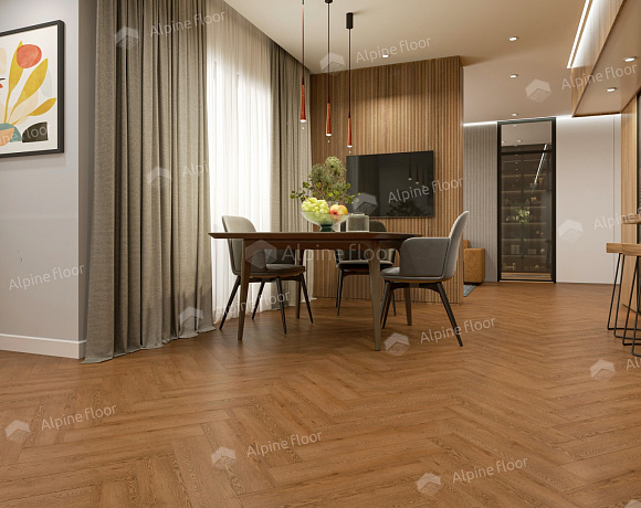 SPC ламинат Alpine Floor Parquet Light. Фото в интерьере