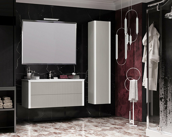 Мебель для ванной Opadiris Рубинно. Фото в интерьере