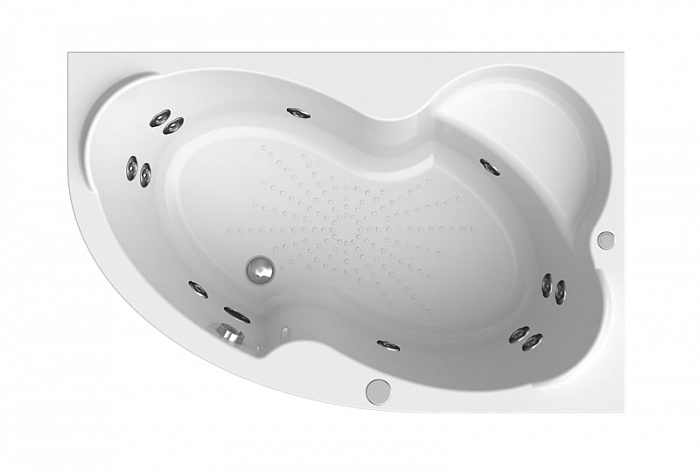 Акриловая ванна Vannesa Ирма Баланс 169x110 R, с гидромассажем