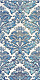 Декор Meissen Keramik  LUXUS Синий Орнамент LX2L451