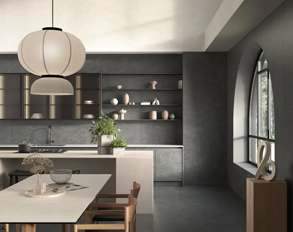 Керамогранит Laminam RUS Slate. Фото в интерьере