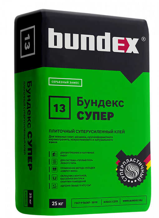 Плиточный клей Bundex Супер, 25 кг