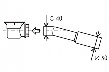 Редуктоp сифона Ravak 40/50мм