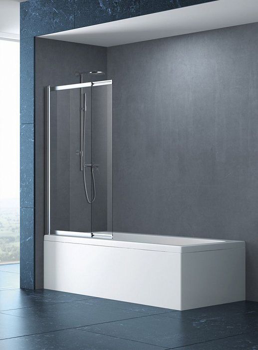 Душевая шторка на ванну CEZARES SLIDER-VF-11, SLIDER-VF-11-90/150-P-Cr