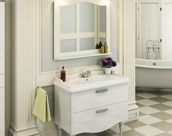 Мебель для ванной Comforty Монако. Фото в интерьере