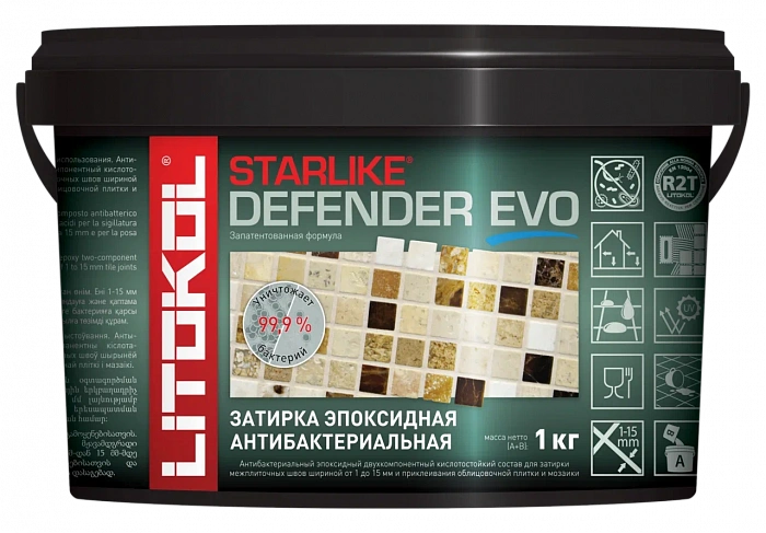 Затирка эпоксидная Litokol Starlike Defender EVO S.700 CRYSTAL