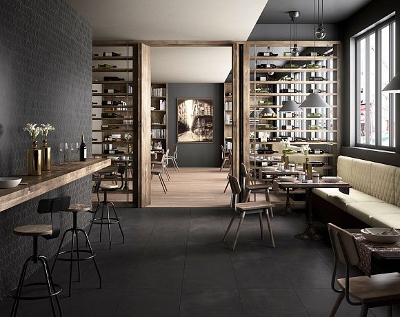 Керамогранит Imola Ceramica Creative Concrete. Фото в интерьере