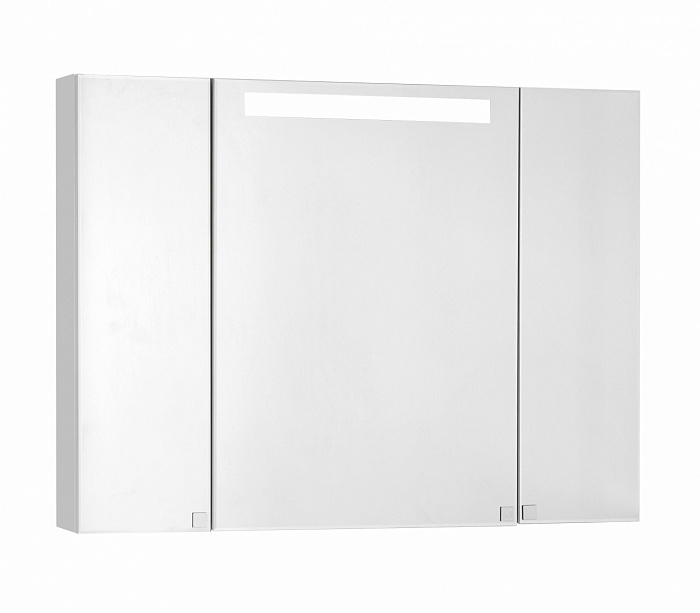 Зеркальный шкаф Aquaton Мадрид 100 со светильником белый