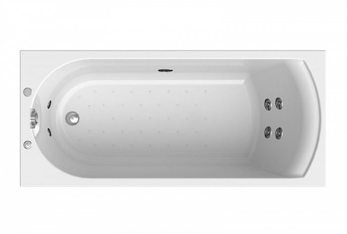 Акриловая ванна Vannesa Николь Классик 168x70, с гидромассажем
