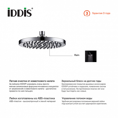 IDDIS Built-in Shower Accessories 00120RPi64