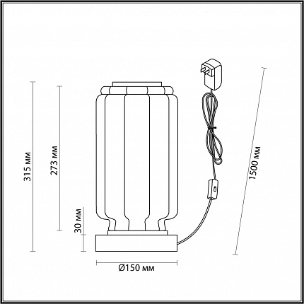 Настольная лампа ODEON LIGHT JAM 5409/10TL HIGHTECH