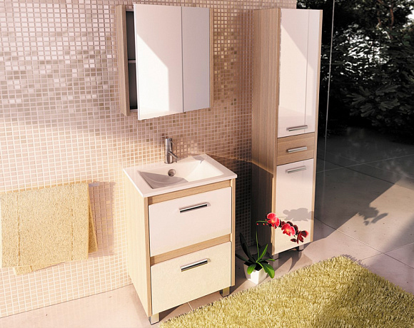 Мебель для ванной Comforty Тулуза. Фото в интерьере
