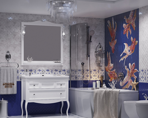 Мебель для ванной Opadiris Валери. Фото в интерьере