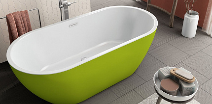 Акриловая ванна Kolpa San Dalia FS 170х80, зелёный