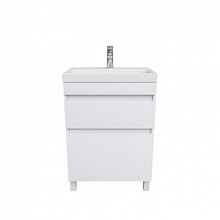 Тумба с раковиной IDDIS Zodiac ZOD6CBFi95K 60 напольный, с ящиками, белый