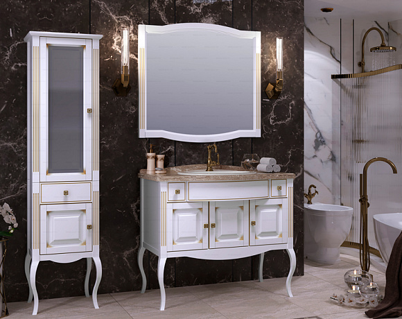 Мебель для ванной Opadiris Лаура. Фото в интерьере