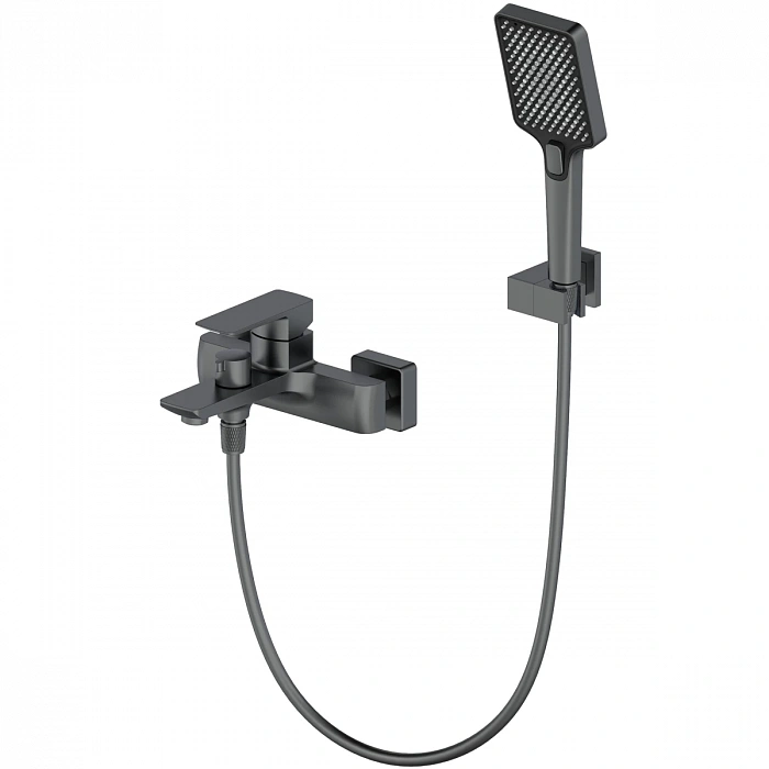 Смеситель для ванны Oliveeka D OL-639003A-BGM с душевым гарнитуром, оружейная сталь матовый