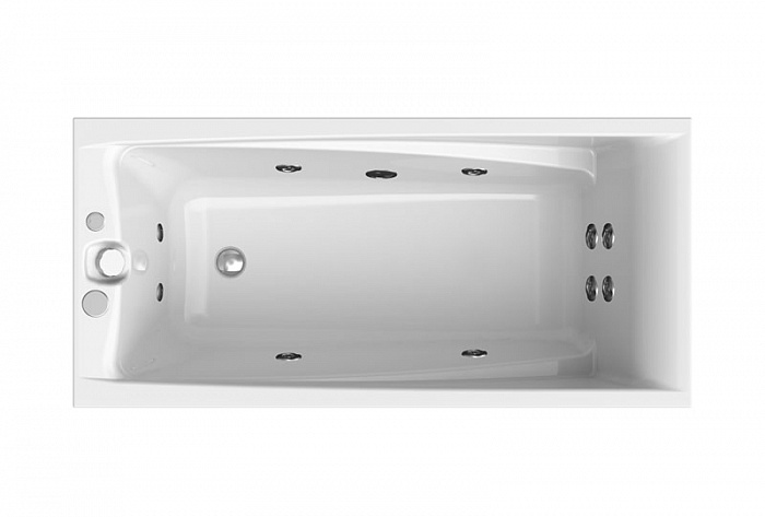 Акриловая ванна Vannesa Фелиция Актив 160x75, с гидромассажем
