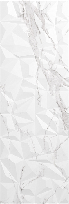 Декор Creto  Avenzo Crystal Silver W M/STR 30х90 R Glossy 1