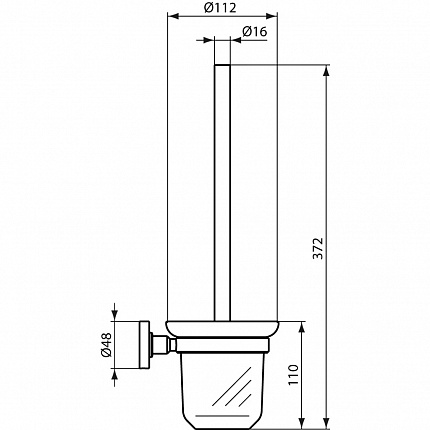 Туалетная щетка с держателем Ideal Standard IOM A9119AA