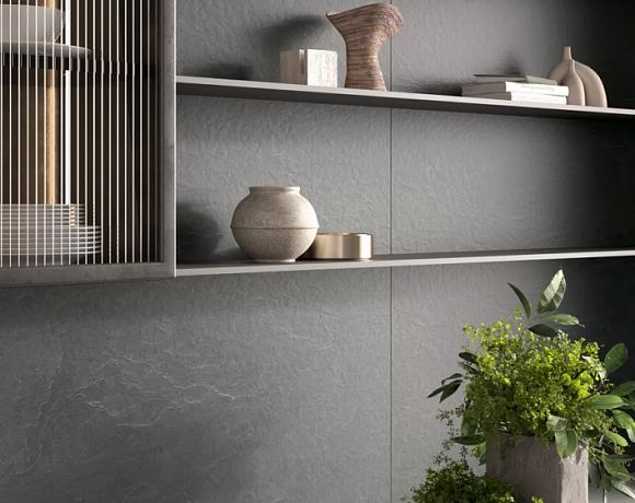 Керамогранит Laminam RUS Slate. Фото в интерьере