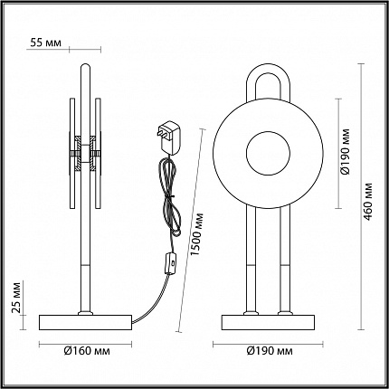 Настольная лампа ODEON LIGHT MAGNET 5407/12TL MODERN