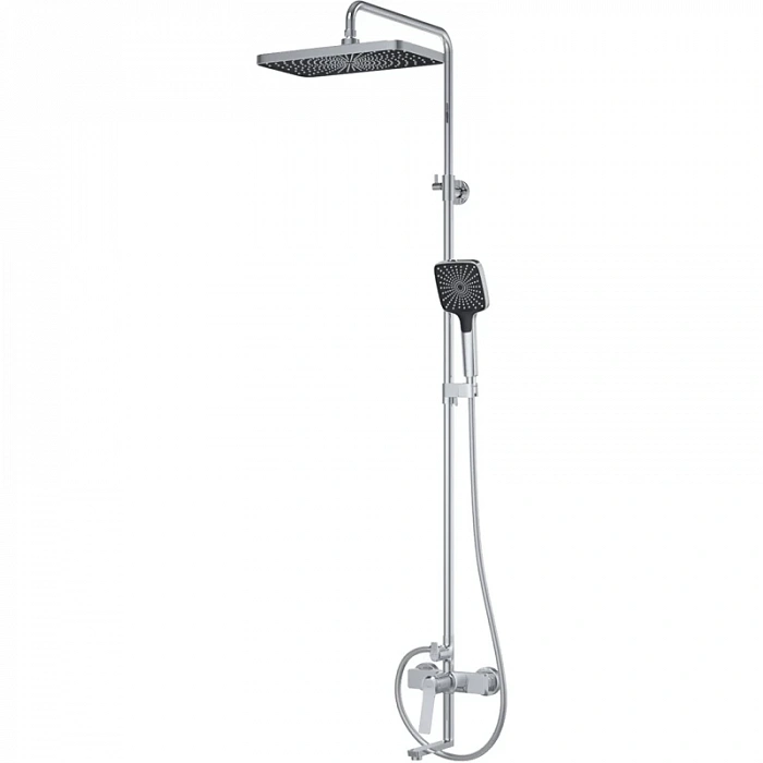 Душевая система IDDIS Parker PARSB3Fi06 340x190 мм, со смесителем, хром
