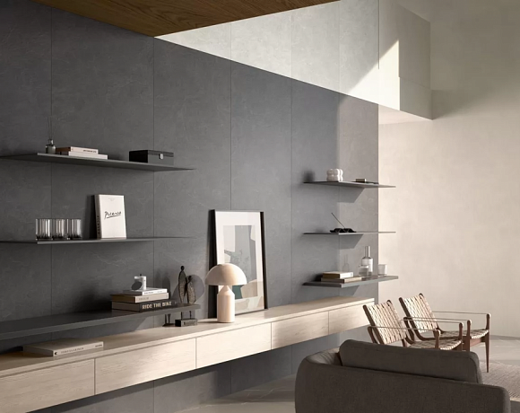 Керамогранит Laminam RUS Slate. Фото в интерьере