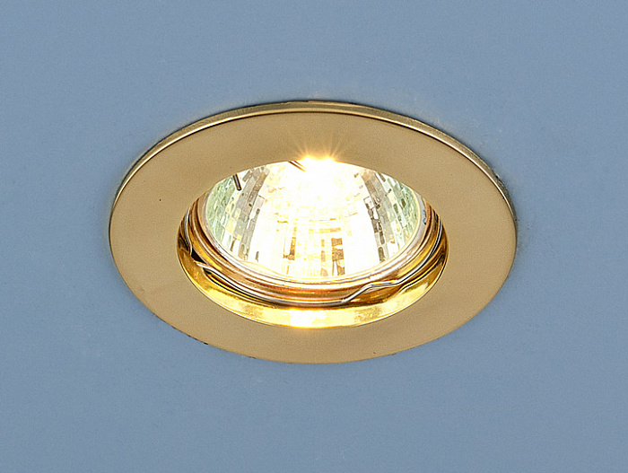 Точечный встраиваемый светильник Elektrostandard 863 MR16 GD золото a030072