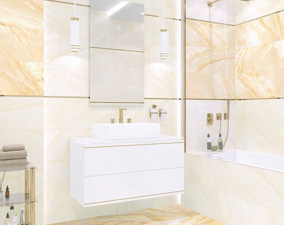 Керамогранит Alma Ceramica Magic. Фото в интерьере